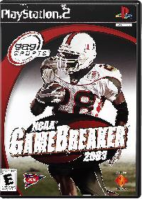 NCAA GameBreaker 2003 Playstation 2 US box art